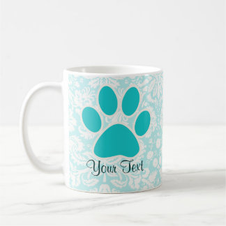 Blauwgroen Paw-afdrukken Koffiemok