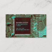 Blauwgroen pcb's, gedrukte schakelingen - Technolo Visitekaartje (Achterkant)