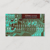 Blauwgroen pcb's, gedrukte schakelingen - Technolo Visitekaartje (Voorkant)
