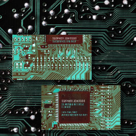 Blauwgroen pcb's, gedrukte schakelingen - Technolo Visitekaartje