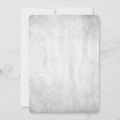 Blauwgroen Peacock White Botanical Wedding Kaart (Achterkant)