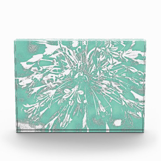 Blauwgroen perony Acrylblok Fotoblokken (Voorkant)