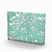 Blauwgroen perony Acrylblok Fotoblokken (Rechts)