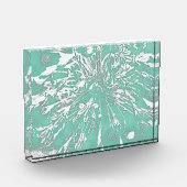 Blauwgroen perony Acrylblok Fotoblokken (Links)