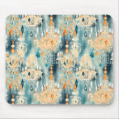 Blauwgroen perzikkandelaar muismat (Voorkant)