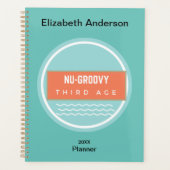 Blauwgroen perzikneusleeftijd derde leeftijd planner (Voorkant)