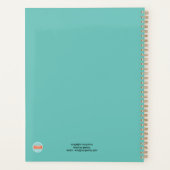 Blauwgroen perzikneusleeftijd derde leeftijd planner (Achterkant)