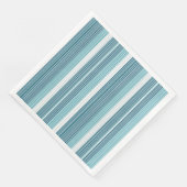 Blauwgroen Pinstripe Kerstpatroon#28 ID1009 Servet (Hoek)