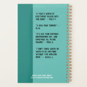 Blauwgroen Plannen Inside Planner - Bestseller Edi (Achterkant)