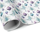 Blauwgroen Plum Charm: Een samensmelting van Paars Cadeaupapier (Rol Hoek)