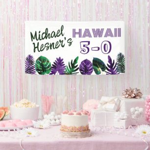 Blauwgroen, Plum Hawaii 5-0 50e geboortedag Spandoek