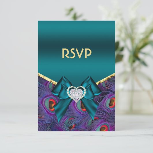 Blauwgroen Plum Peacock RSVP (Staand voorkant)