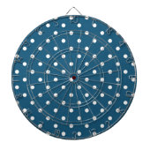 Blauwgroen poka Dots Dartbord (Voorkant)