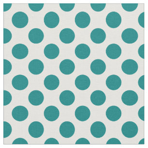 Blauwgroen Polka Dot Stof