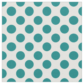 Blauwgroen Polka Dot Stof