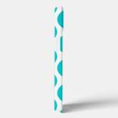 Blauwgroen POLKA DOTS GROOT Case-Mate iPhone Case (Achterkant / Rechts)