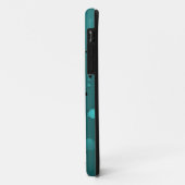 Blauwgroen polkadolieveling Case-Mate iPhone case (Achterkant/links)