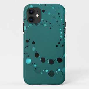 Blauwgroen polkadolieveling Case-Mate iPhone case