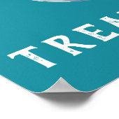 Blauwgroen Pompoen Halloween Zwart Kat Allergie Vr Poster (Hoek)