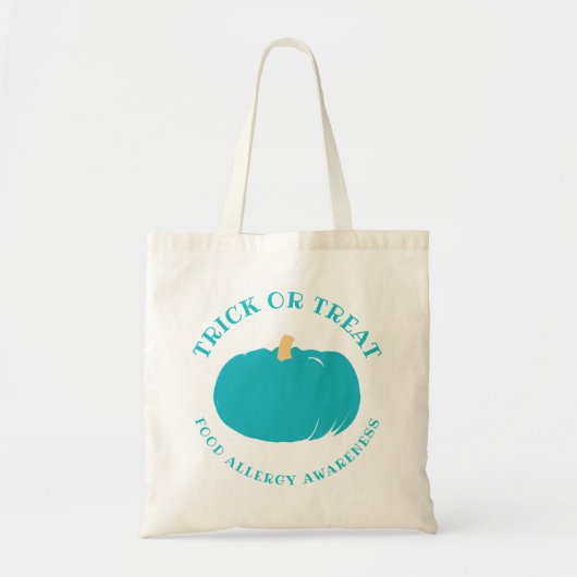 Blauwgroen pompoen Kinder voedselallergie — Hallow Tote Bag (Voorkant)