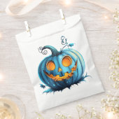 Blauwgroen pompoenproject bedankzakje (Geknipt)