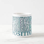 Blauwgroen positieve Mok (Center)