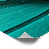 Blauwgroen Poster (Hoek)