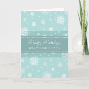 Blauwgroen Prettige feestdagen Kaart Snow Nephew