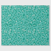Blauwgroen proefdruk cadeaupapier (Vlak)