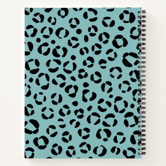 Blauwgroen proefdruk notitieboek (Achterkant)