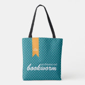 Blauwgroen Professional-boekwormtas Tote Bag (Achterkant)