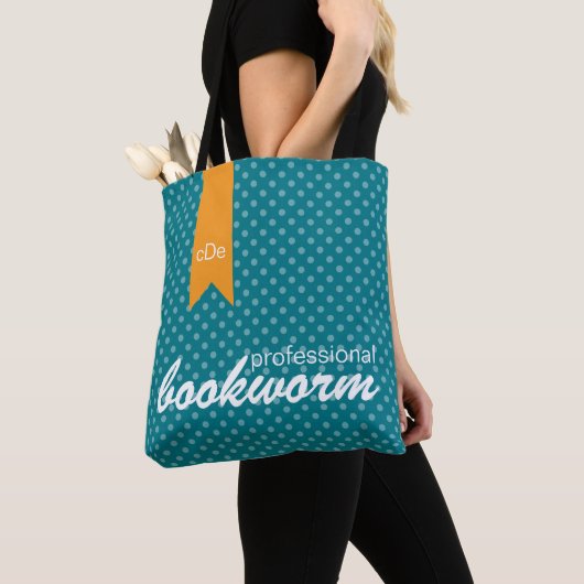 Blauwgroen Professional-boekwormtas Tote Bag (Dichtbij)