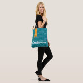 Blauwgroen Professional-boekwormtas Tote Bag (Op model)