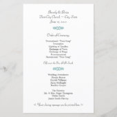 Blauwgroen programma Galaxy WEDDING (Achterkant)