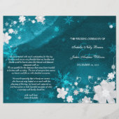Blauwgroen programma Turquoise Winter Wedding Bi F (Voorkant)