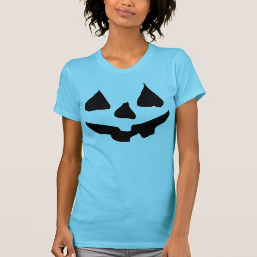 Blauwgroen Pumpkin Halloween Costume Blauwgroen T-shirt (Voorkant)