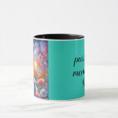 Blauwgroen Purrfectly Meowvelous Mom Cat Moederdag Mok (Midden)