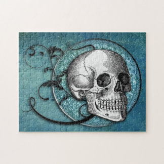 Blauwgroen puzzel