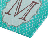 Blauwgroen Quarterfoil Latti glassnijplank Snijplank (Hoek)