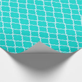 Blauwgroen Quaterfoil Quarter Wrapping Paper van A Cadeaupapier (Hoek)