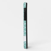 Blauwgroen Quatrefoil iPhone 5 Hoesje (Achterkant/links)