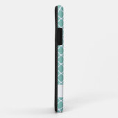 Blauwgroen Quatrefoil iPhone 5 Hoesje (Achterkant/rechts)