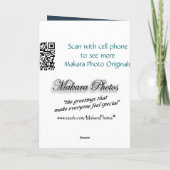 Blauwgroen Rainbow-aanpassen elke gelegenheid Kaart (Achterkant)