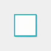 Blauwgroen rand Postit Opmerkingen Post-it® Notes (Voorkant)