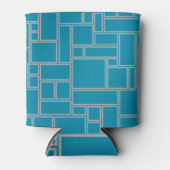 Blauwgroen rechthoeken blikjeskoeler (Voorkant)