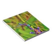 Blauwgroen regenboogdragonvlieg notitieblok (Schuin)