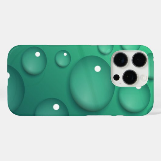 Blauwgroen regendruif Case-Mate iPhone case (Achterkant (horizontaal))