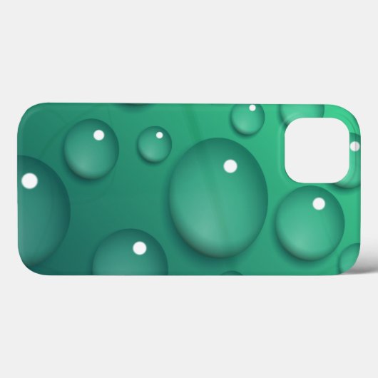 Blauwgroen regendruif Case-Mate iPhone case (Achterkant (horizontaal))
