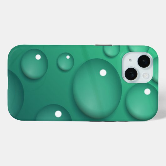 Blauwgroen regendruif Case-Mate iPhone case (Achterkant (horizontaal))