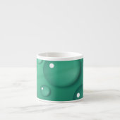 Blauwgroen regendruif espresso kop (Voorkant)